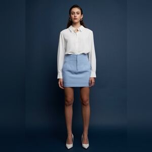 Endless Rose Light Blue Highwaist Mini Skirt